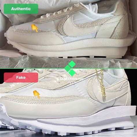 nike sacai waffle white real vs fake|nike sacai white nylon.